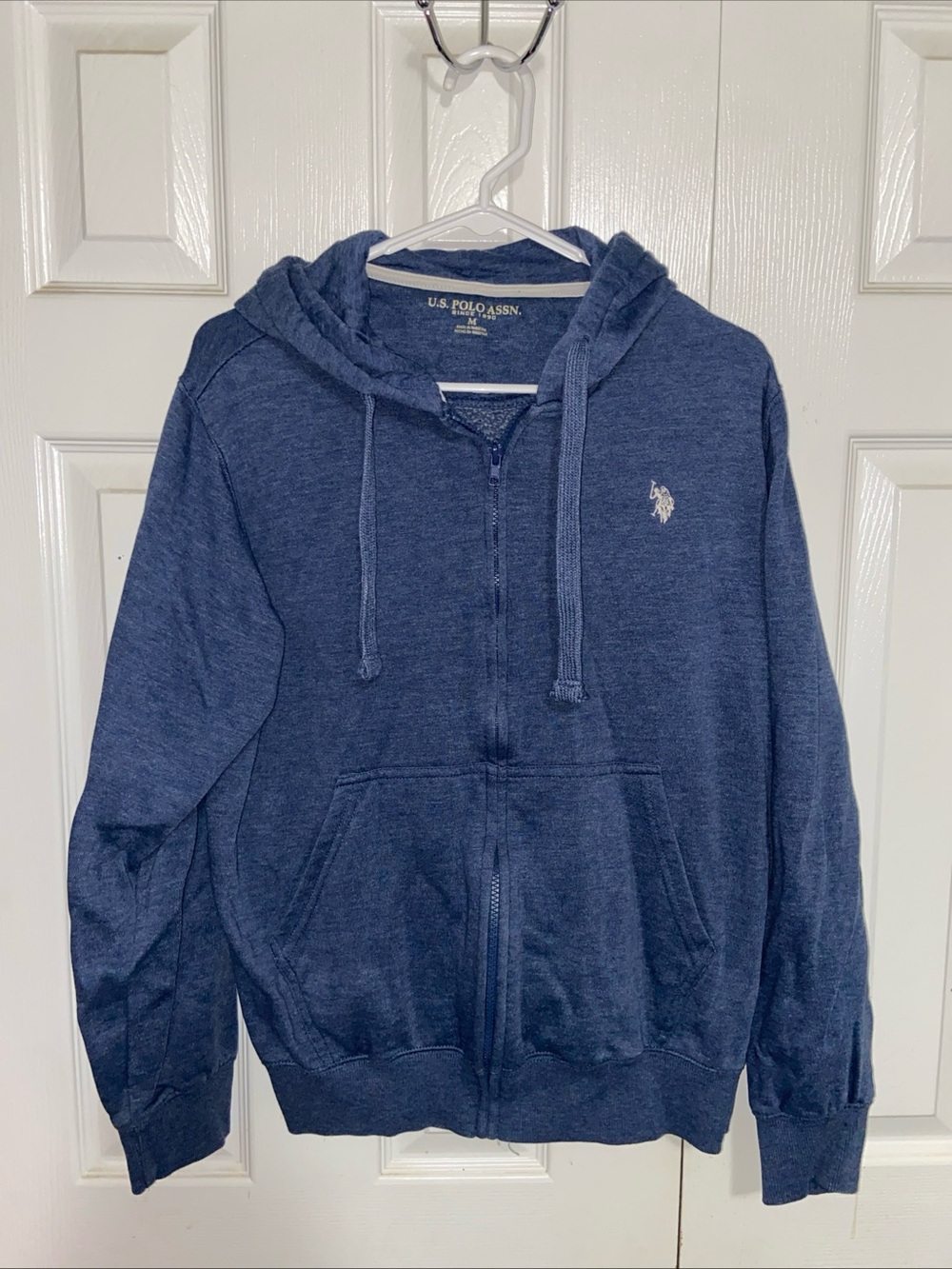 U.S. Polo Assn. Men's Navy Zip-Up Hoodie Sweater